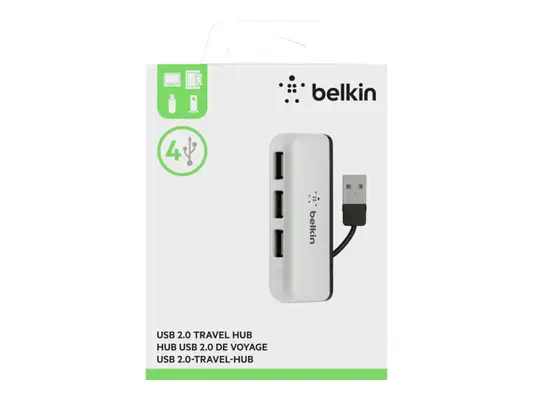 BELKIN Hub de Voyage 4 Ports USB 2.0 Noir - Belkin - Câble USB - visuel 6