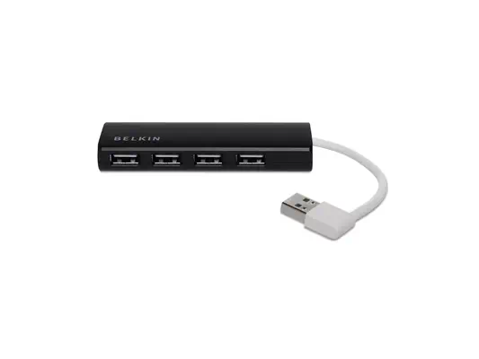 BELKIN Hub de Voyage 4 Ports USB 2.0 Noir - Belkin - Câble USB - visuel 2
