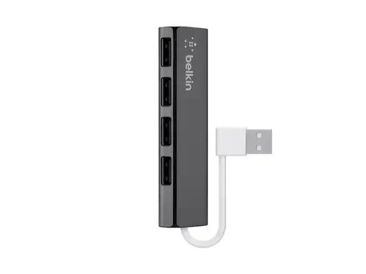 BELKIN Hub de Voyage 4 Ports USB 2.0 Noir - Belkin - Câble USB - visuel 1