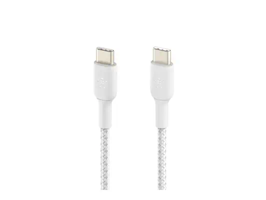 BELKIN Câble tressé USB-C USB-C 1m blanc - Belkin - Câble USB - visuel 7