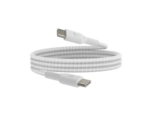 BELKIN Câble tressé USB-C USB-C 1m blanc - Belkin - Câble USB - visuel 6