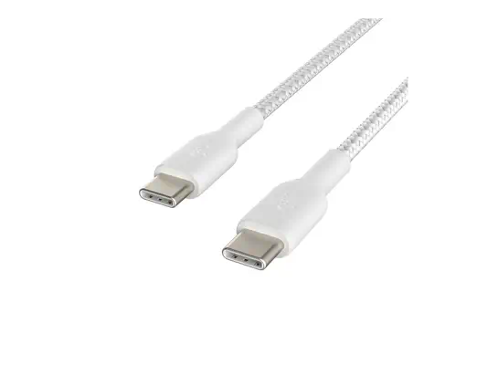 BELKIN Câble tressé USB-C USB-C 1m blanc - Belkin - Câble USB - visuel 5