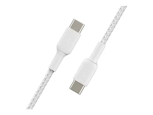 BELKIN Câble tressé USB-C USB-C 1m blanc - Belkin - Câble USB - visuel 10