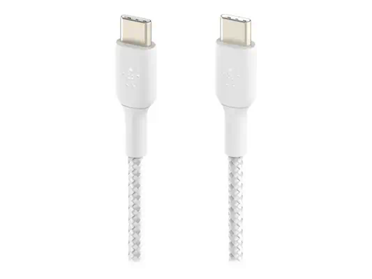 BELKIN Câble tressé USB-C USB-C 1m blanc - Belkin - Câble USB - visuel 3