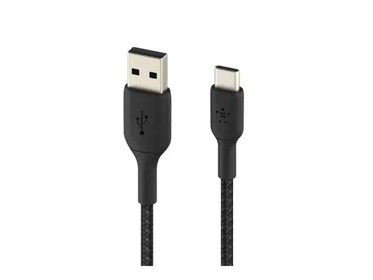BELKIN Câble tressé USBA USBC 0.15m noir - Belkin - Câble USB - visuel 5