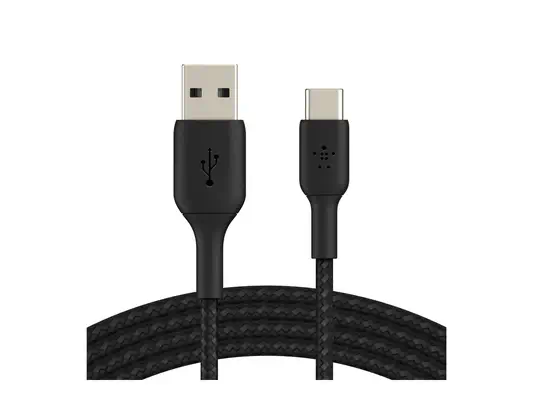 BELKIN Câble tressé USB-A USB-C 1m noir - Belkin - Câble USB - visuel 3