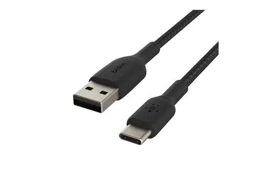 BELKIN Câble tressé USB-A USB-C 2m noir - Belkin - Câble USB - visuel 4