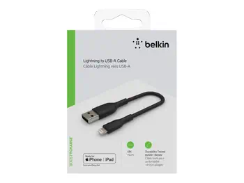 Offre BELKIN Câble Lightning USB-A 0.15m noir