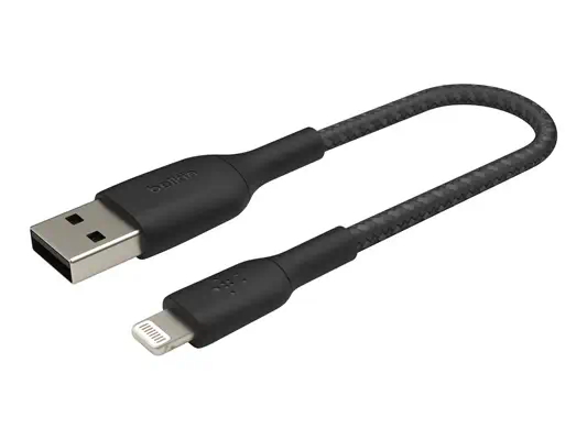 BELKIN Câble tressé Lightning USBA 0.15m - Belkin - Câble USB - visuel 8