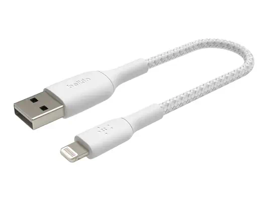 BELKIN Câble tressé Lightning USBA 0.15m - Belkin - Câble USB - visuel 2