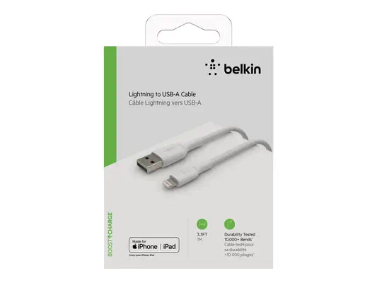 BELKIN Câble tressé Lightning USBA 1m - Belkin - Câble USB - visuel 2