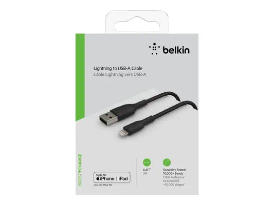 BELKIN Câble tressé Lightning USBA 2m - Belkin - Câble USB - visuel 1