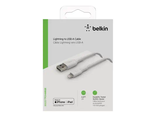 BELKIN Câble tressé Lightning USBA 2m - Belkin - Câble USB - visuel 1