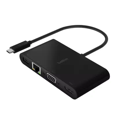 Belkin AVC004BTBK station d'accueil USB 3.2 Gen 1 (3.1 Gen 1) Type-C Noir - Station d'accueil pour portable - visuel 1