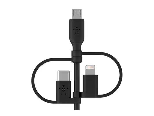 BELKIN Cable USB-A vers USB-C Lightning et MicroUSB - Belkin - Câble USB - visuel 9