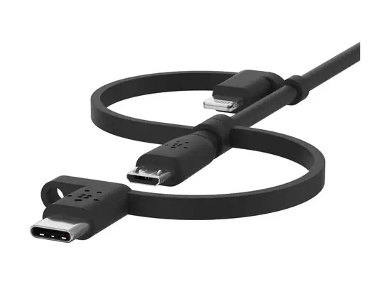 BELKIN Cable USB-A vers USB-C Lightning et MicroUSB - Belkin - Câble USB - visuel 5
