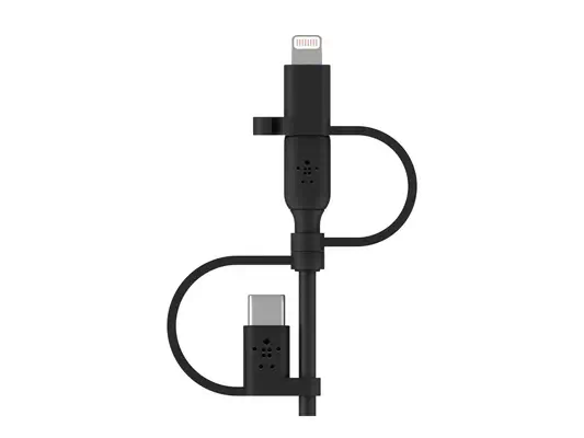 BELKIN Cable USB-A vers USB-C Lightning et MicroUSB - Belkin - Câble USB - visuel 4