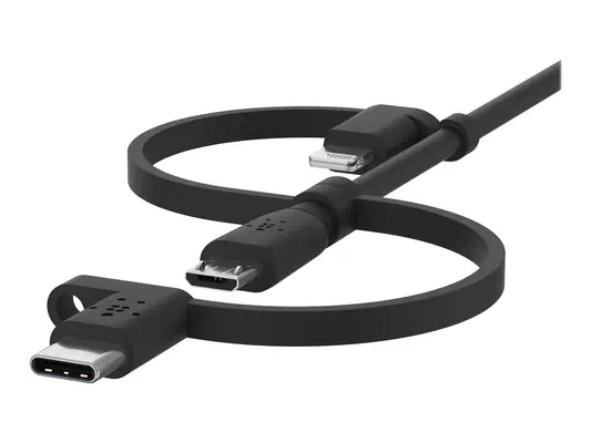 BELKIN Cable USB-A vers USB-C Lightning et MicroUSB - Belkin - Câble USB - visuel 3