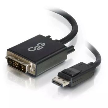Achat C2G Câble adaptateur DisplayPort mâle vers DVI-D mâle à liaison simple de 2 M - Noir et autres produits de la marque C2G