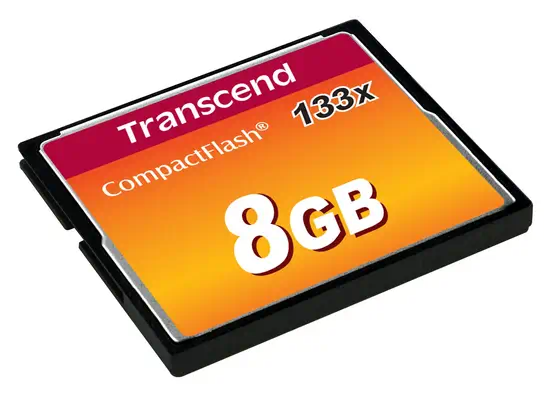 TRANSCEND Carte memoire flash 8Go 133x CompactFlash - Transcend - Carte Mémoire - visuel 2
