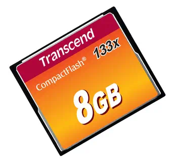 Garantie TRANSCEND Carte memoire flash 8Go 133x CompactFlash