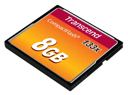 TRANSCEND Carte memoire flash 8Go 133x CompactFlash - Transcend - Carte Mémoire - visuel 3