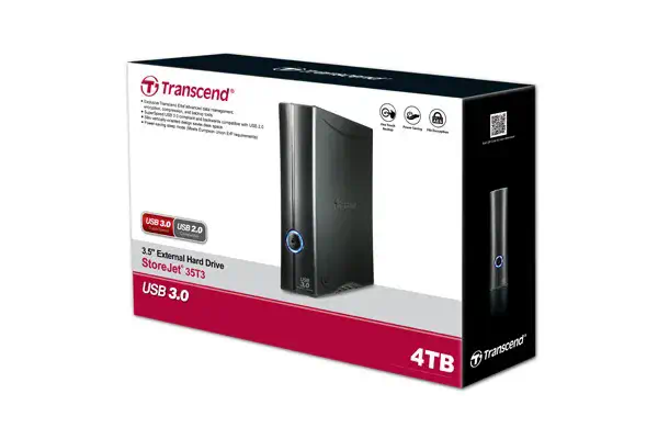 TRANSCEND 4To 3.5p HDD externe StoreJet T3 - Transcend - Disque dur Externe - visuel 3
