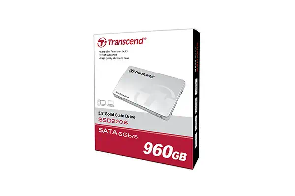 Transcend SSD220 960 Go 2.5" Série ATA III Transcend - visuel 1 - hello RSE - Profitez de performances supérieures de transfert