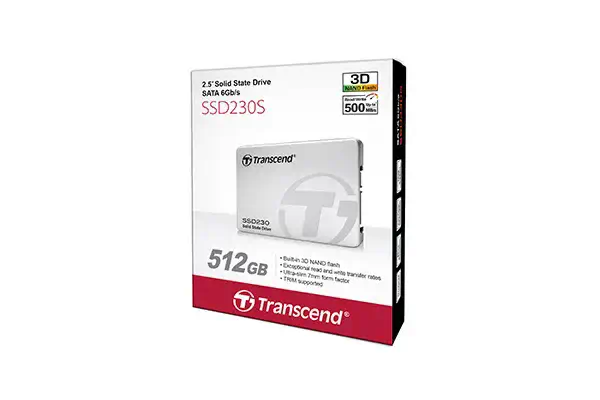 Transcend SSD230S 512 Go 2.5" Série ATA III Transcend - visuel 1 - hello RSE - Dépassez les limites grâce à l'expansion 3D