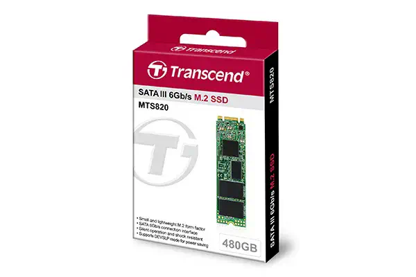 Transcend MTS820 480 Go M.2 Série ATA III 3D NAND - Disque dur SSD - visuel 2