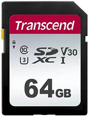 Transcend TS64GSDC300S mémoire flash 64 Go SDXC NAND Transcend - visuel 1 - hello RSE - Enregistrer votre quotidien