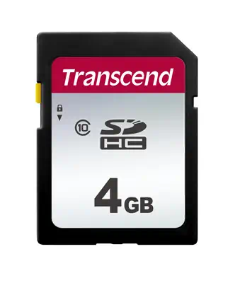 Transcend SDHC 300S 4GB 4 Go NAND Classe 10 - Carte Mémoire - visuel 1