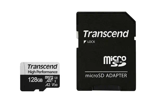 TRANSCEND 128Go microSDavec adaptateur SD UHS-I U3 Transcend - visuel 1 - hello RSE - Idéales pour le stockage nomade