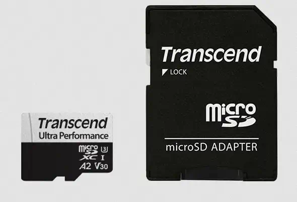 TRANSCEND 64Go microSD w/ adapter UHS-I U3 A2 - Transcend - Carte Mémoire - visuel 1