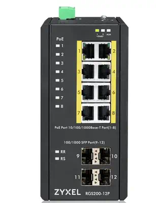 Zyxel RGS200-12P Géré L2 Gigabit Ethernet (10/100/1000) Connexion Ethernet, supportant l'alimentatio - Switchs et Hubs - visuel 3