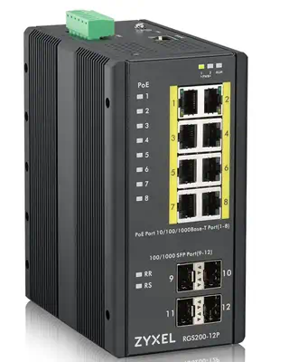 Zyxel RGS200-12P Géré L2 Gigabit Ethernet (10/100/1000) Connexion Ethernet, supportant l'alimentatio - Switchs et Hubs - visuel 2