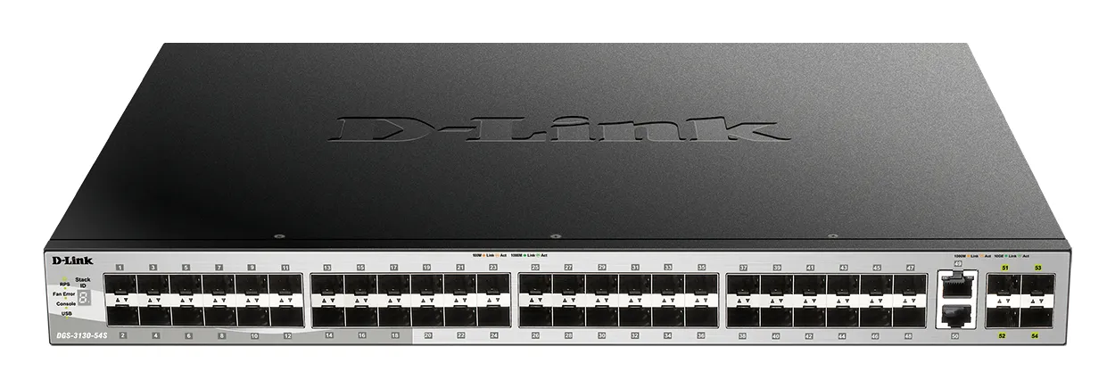 Vente D-LINK 54-Port Layer 3 Fiber Gigabit Stack Switch au meilleur prix