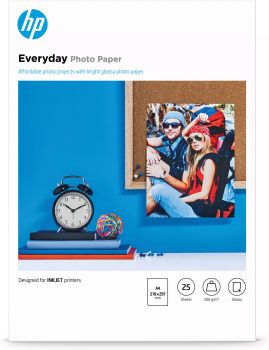 Achat Papier photo brillant HP Everyday - 25 feuilles/A4/210 x 297 mm au meilleur prix