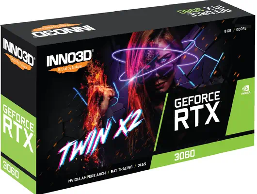 INNO3D GeForce RTX 3060 Twin X2 NVIDIA 8 Go GDDR6 - Inno3D - Carte graphique - visuel 2