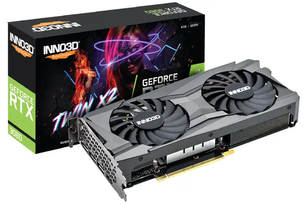 INNO3D GeForce RTX 3060 Twin X2 NVIDIA 8 Go GDDR6 - Inno3D - Carte graphique - visuel 3