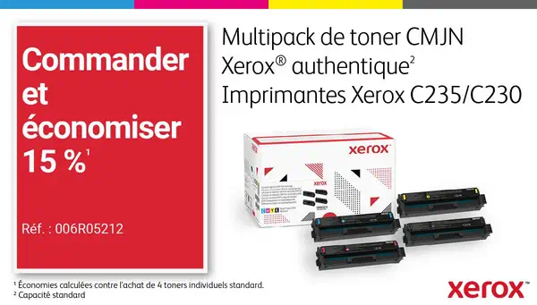 Xerox C230 Imprimante recto verso sans fil A4 22 ppm, PS3 PCL5e/6, 2 magasins Total 251 feuilles - Imprimante Laser - visuel 10