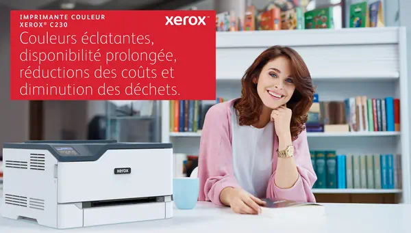Xerox C230 Imprimante recto verso sans fil A4 22 ppm, PS3 PCL5e/6, 2 magasins Total 251 feuilles - Imprimante Laser - visuel 9