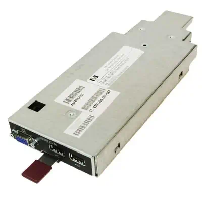HPE BLc3000 KVM Option commutateur écran, clavier et souris Grille de montage Noir, Métallique - Switchs et Hubs - visuel 1