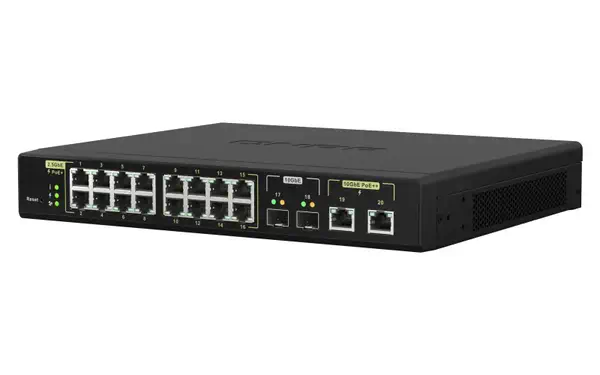 QNAP QSW-M2116P-2T2S commutateur réseau Géré L2 2.5G Ethernet Connexion Ethernet, supportant l'alime - Switchs et Hubs - visuel 5
