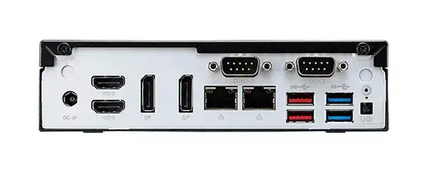 Slim PC DH670 , S1700, 2x HDMI, 2x DP , 2x LAN, 2x COM, 8x USB, 1x 2.5", 2x M.2, fonctionnement perm - Shuttle - Barebone - visuel 5