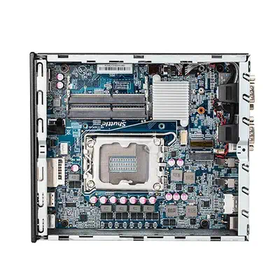 Slim PC DH670 , S1700, 2x HDMI, 2x DP , 2x LAN, 2x COM, 8x USB, 1x 2.5", 2x M.2, fonctionnement perm - Shuttle - Barebone - visuel 7