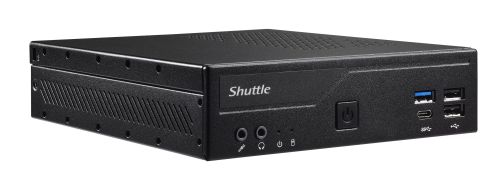 Achat Shuttle Slim PC DH610S, S1700, 1x HDMI, 1x DP, 1x 2.5", 2x M.2, 1x LAN (Intel 1G), fonctionnement permanent 24/7, attaches VESA - 0887993005126