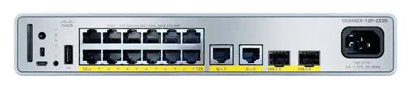 Cisco C9200CX-12P-2X2G-E commutateur réseau Géré Gigabit Ethernet (10/100/1000) Connexion Ethernet,  - Switchs et Hubs - visuel 1