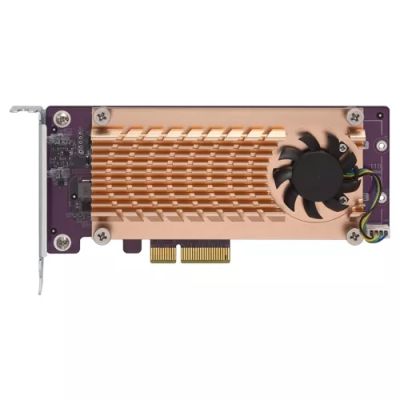 Vente Adaptateur stockage QNAP Dual M.2 22110/2280 PCIe SSD expansion card for TS