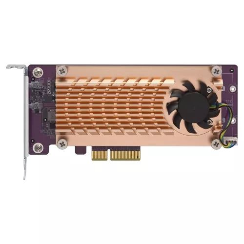 Achat Adaptateur stockage QNAP Dual M.2 22110/2280 PCIe SSD expansion card for TS-531P TS-531X sur hello RSE